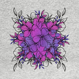 Pink/Purple Flowers T-Shirt